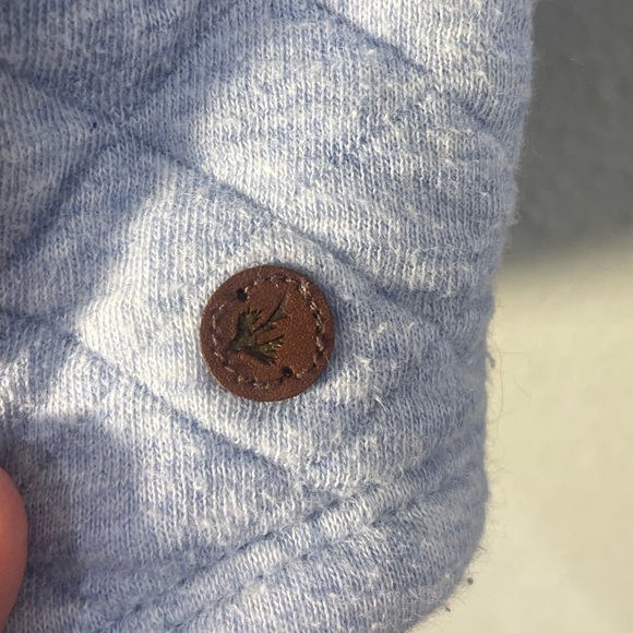 Orvis Quilted Long Sleeve Light Blue Pullover- Size L - Picture 2 of 7